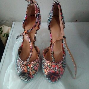 Colorful Mosaic Women's Heels